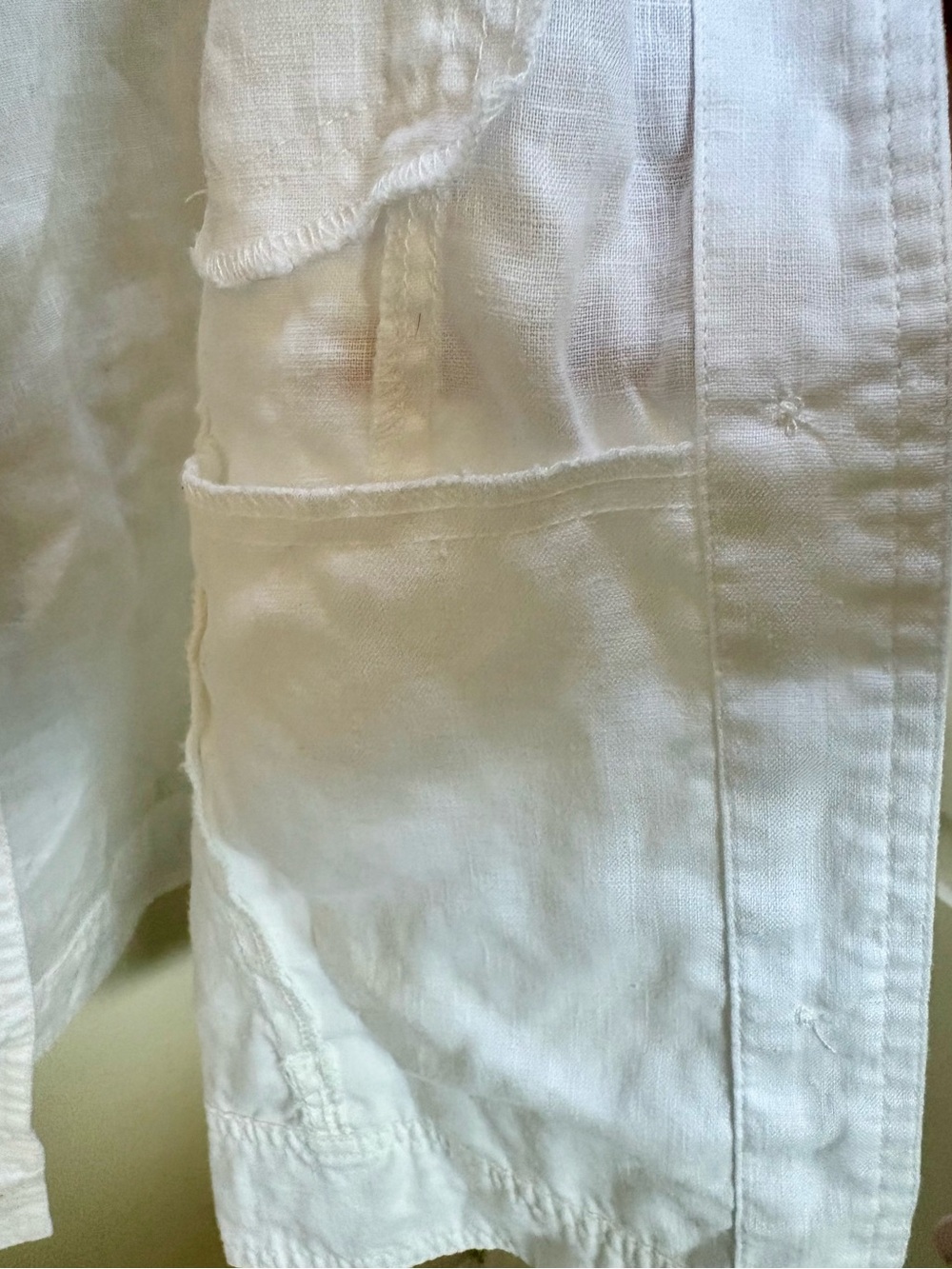 Rare Tommy Bahama White Linen Jacket—Two Palms Finished Edge - Picture 9 of 9